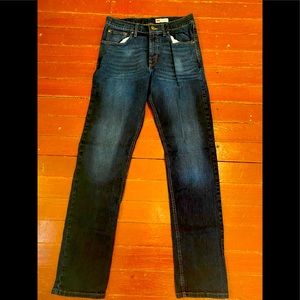 Men’s Wrangler Jeans—Slim Straight. Size 32x34.